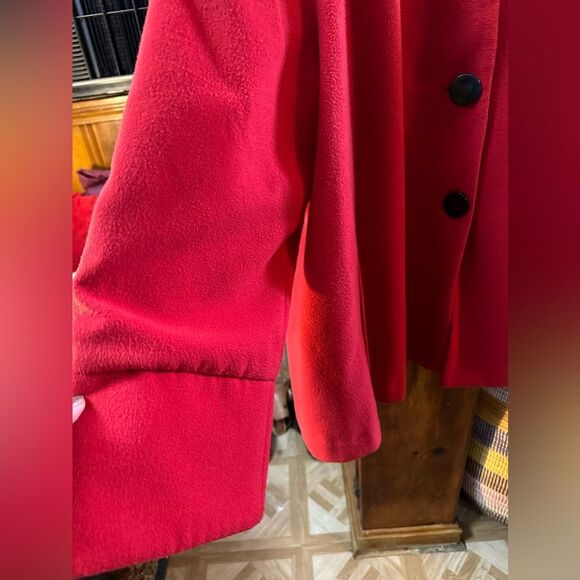 Lane Bryant Red Linen Coat Women’s Plus 22/24 Pockets Lightweight Spring Fall - Picture 5 of 8